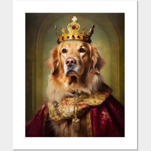 Golden Retriever The King Posters and Art